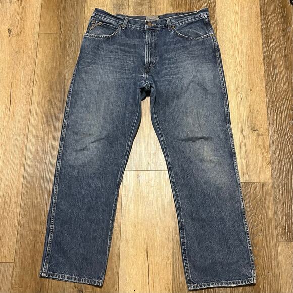 Ariat Other - Ariat M3 Jeans Men's 38x32 Athletic Straight Leg Denim Medium Wash Work Western